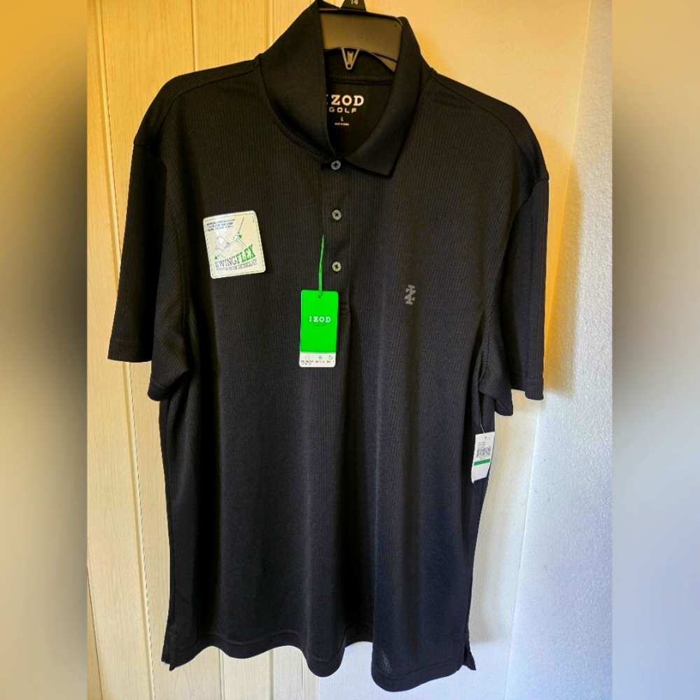IZOD Men's Black Polo Shirt